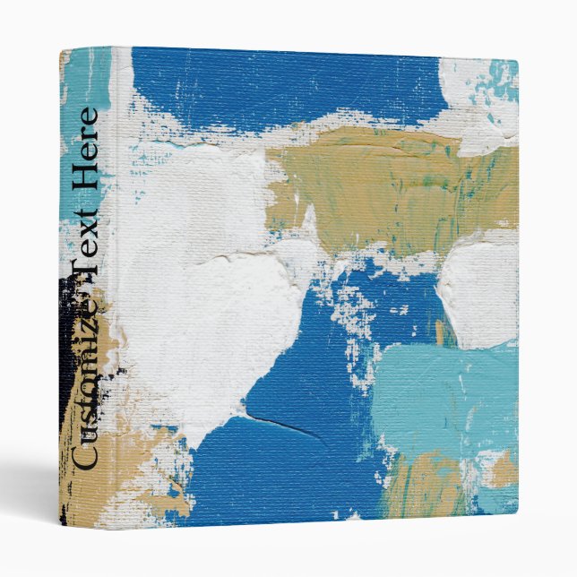 Abstract Expression #6 by Michael Moffa 3 Ring Binder (Front/Spine)