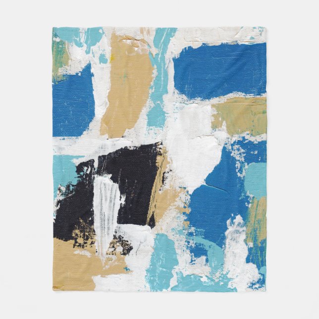 Abstract Expression #6 by Michael Moffa Fleece Blanket (Front)