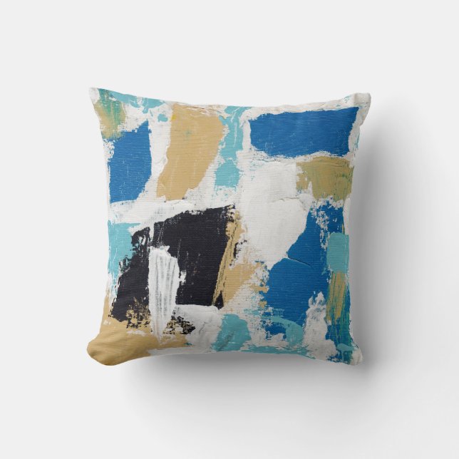Abstract Expression #6 by Michael Moffa Throw Pillow (Front)