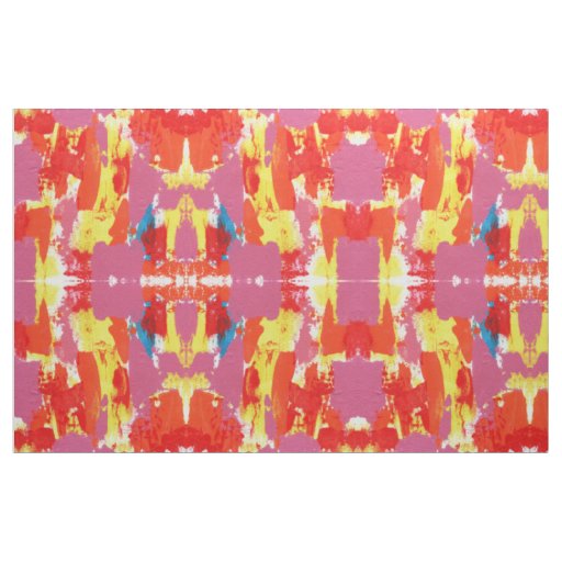 Abstract Expression #7(Large) by Michael Moffa Fabric