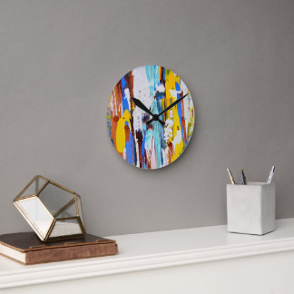 Abstract Expression inspired by the 20th century Round Clock
