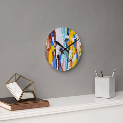 Abstract Expression inspired by the 20th century Round Clock