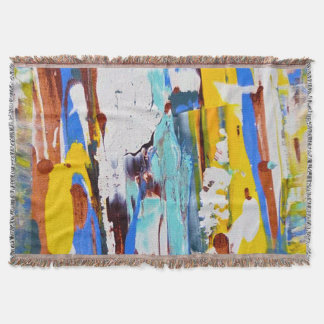 Abstract Expression inspired by the 20th century Throw Blanket