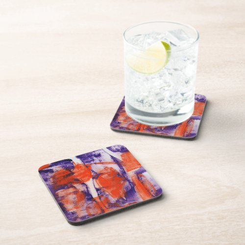 Abstract Expression No 12 by Michael Moffa Beverage Coaster