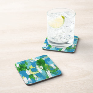 Abstract Expression No.5 by Michael Moffa  Beverage Coaster