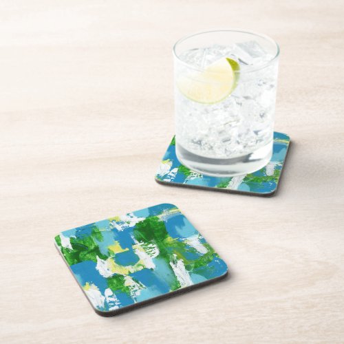 Abstract Expression No5 by Michael Moffa  Beverage Coaster