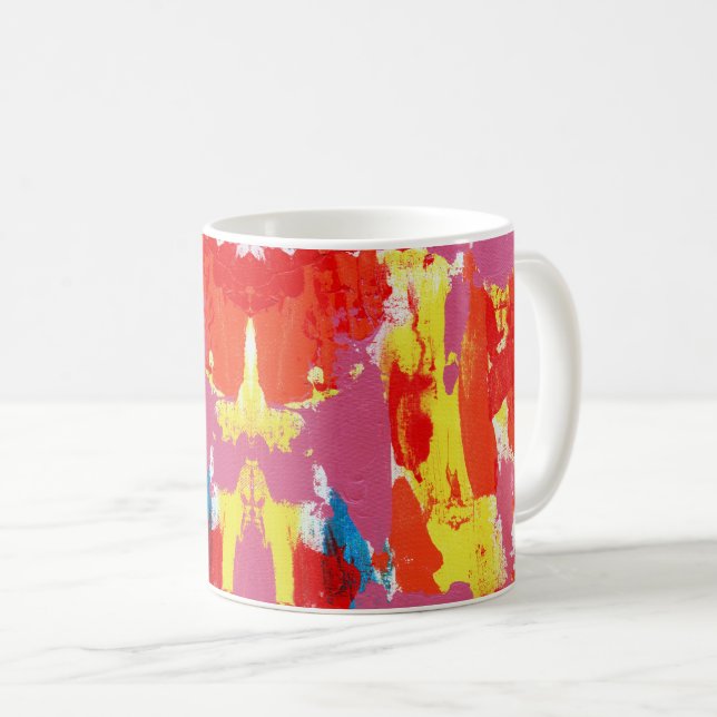 Abstract Expression No. 7 by Michael Moffa Coffee Mug (Front Right)