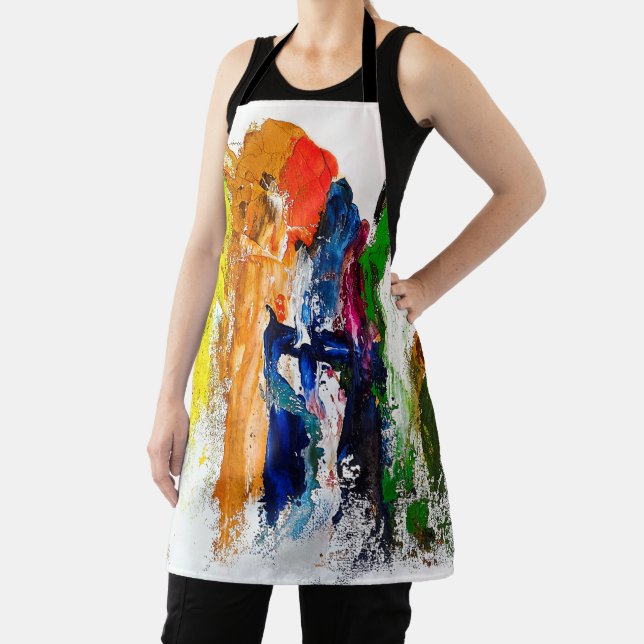 Abstract Expression of Human Figures in Motion Apron (Insitu)