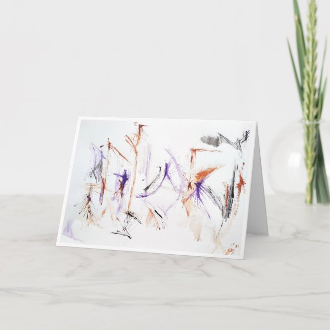 Abstract Expression "Uplifting Words" Card (Front)