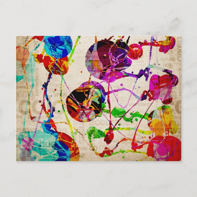 Abstract Expressionism 2 Postcard (Front)