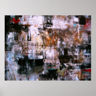 ABSTRACT EXPRESSIONISM MODERN ART PAINTING POSTER