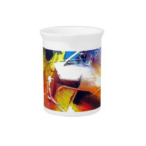 Abstract Expressionism Painting Beverage Pitcher