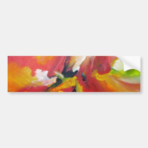 Abstract Expressionism Painting Bumper Sticker