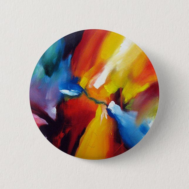 Abstract Expressionism Painting Button (Front)