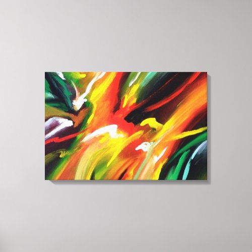 Abstract Expressionism Painting Canvas Print