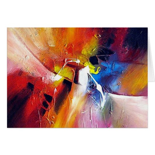 Abstract Expressionism Painting Cards (Front Horizontal)