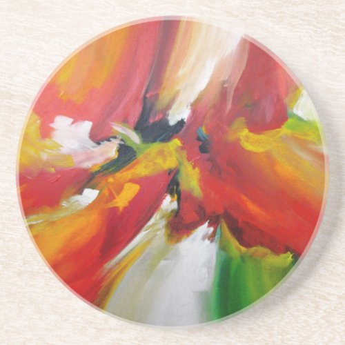 Abstract Expressionism Painting Coaster