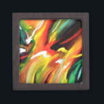Abstract Expressionism Painting Gift Box<br><div class="desc">Yellow Green Red Blue Abstract Expressionism Painting</div>