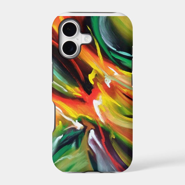 Abstract Expressionism Painting Iphone Case (Back)