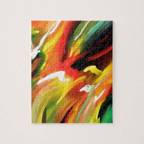 Abstract Expressionism Painting Jigsaw Puzzle