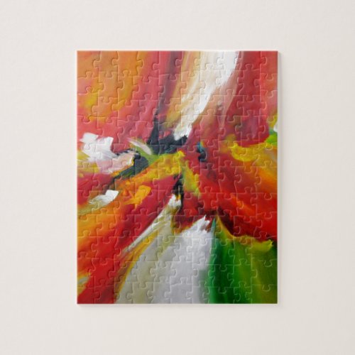 Abstract Expressionism Painting Jigsaw Puzzle