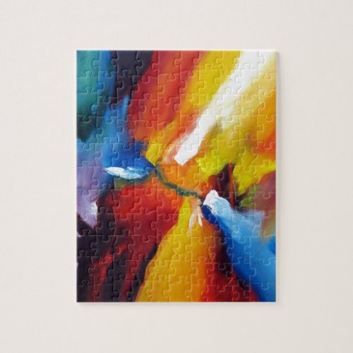 Abstract Expressionism Painting Jigsaw Puzzle