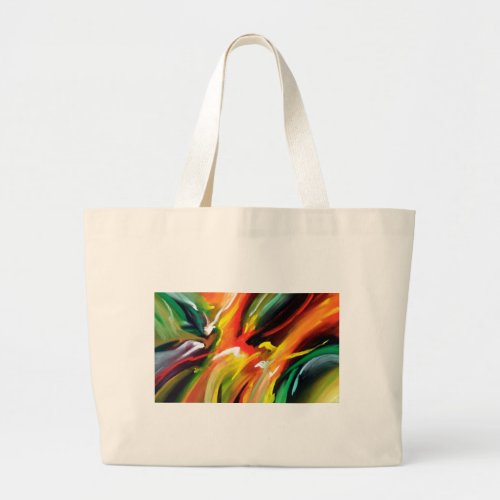 Abstract Expressionism Painting Large Tote Bag