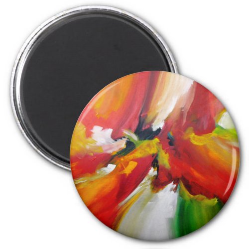 Abstract Expressionism Painting Magnet