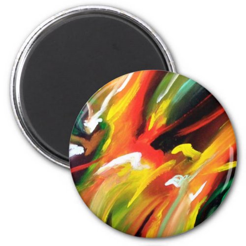 Abstract Expressionism Painting Magnet