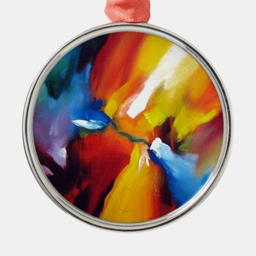 Abstract Expressionism Painting Metal Ornament