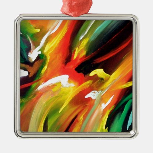 Abstract Expressionism Painting Metal Ornament