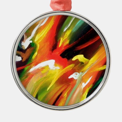 Abstract Expressionism Painting Metal Ornament