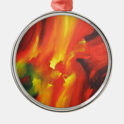 Abstract Expressionism Painting Metal Ornament