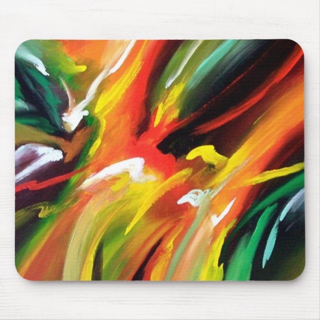 Abstract Expressionism Painting Mouse Pad (Front)