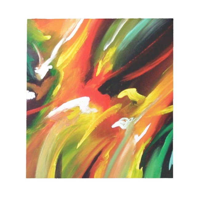Abstract Expressionism Painting Notepad (Front)