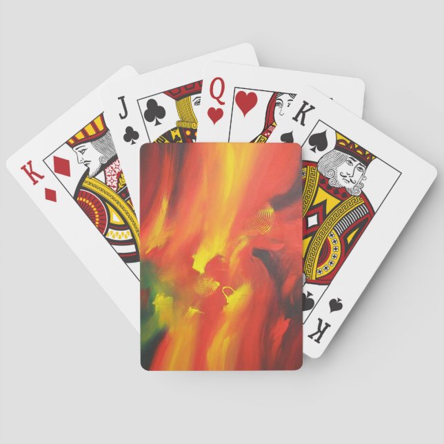 Abstract Expressionism Painting Poker Cards (Back)