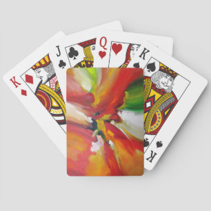 Abstract Expressionism Painting Poker Cards