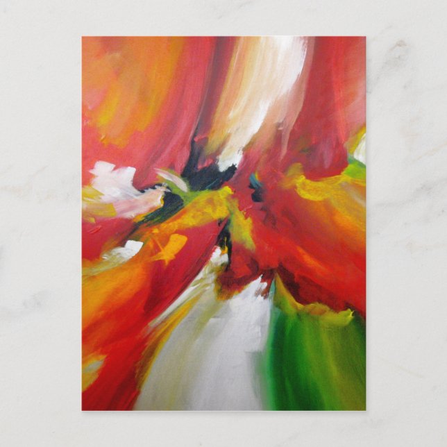 Abstract Expressionism Painting Postcard (Front)