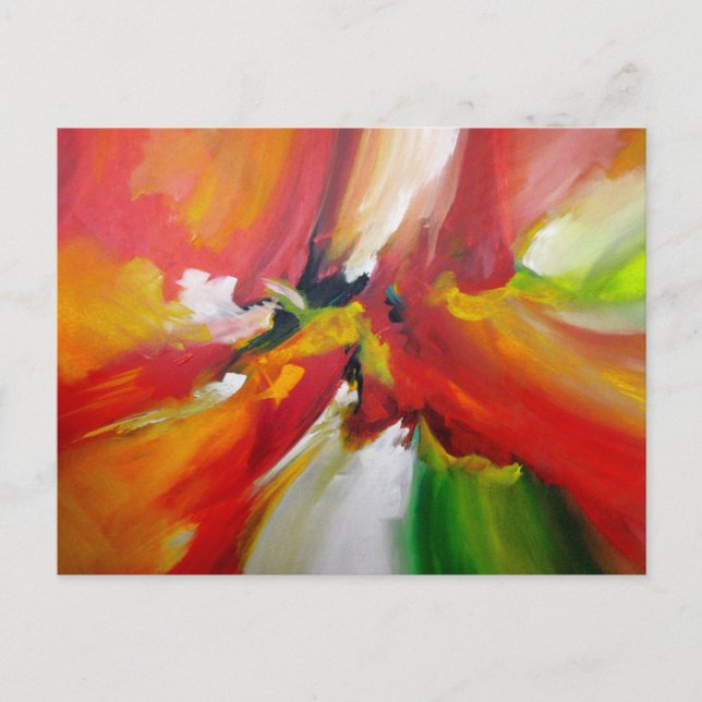 Abstract Expressionism Painting Postcard (Front)