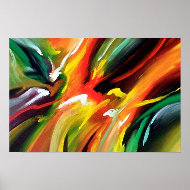 Abstract Expressionism Painting Poster (Front)