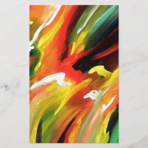 Abstract Expressionism Painting Stationery