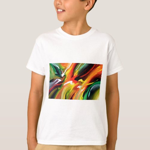 Abstract Expressionism Painting T_Shirt