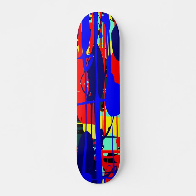 Abstract Expressionist 02 Skateboard Deck (Front)