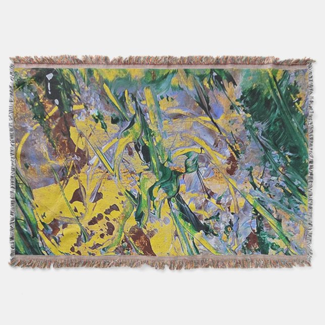 Abstract Expressionist Blanket (Front)