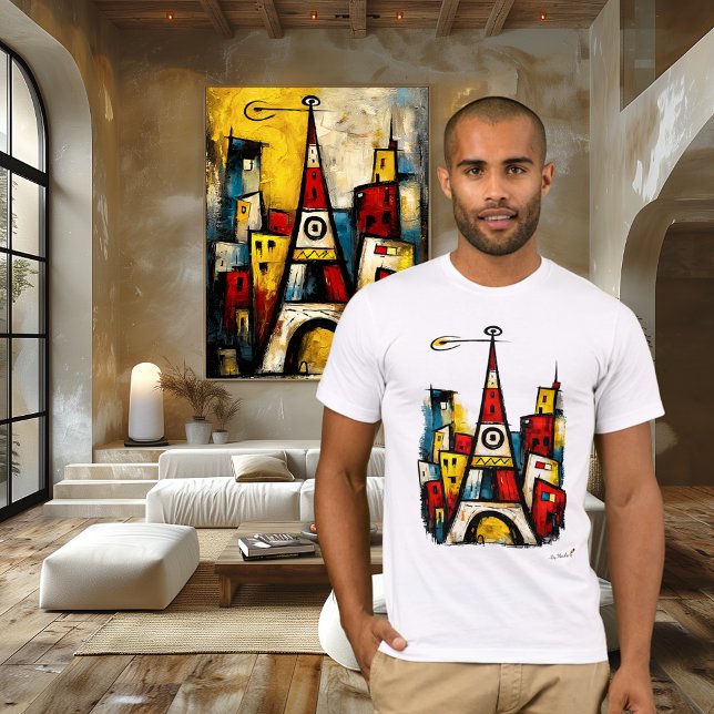 Abstract Expressionist Cityscape | Modern Urban Ar T-Shirt (Creator Uploaded)