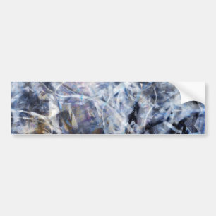 Abstract Expressionist Dance 3 Square Bumper Sticker