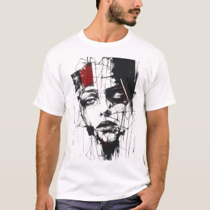 Abstract Expressionist Portrait Graphic T-Shirt