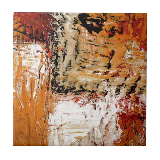 Abstract Expressionist Tile (Front)