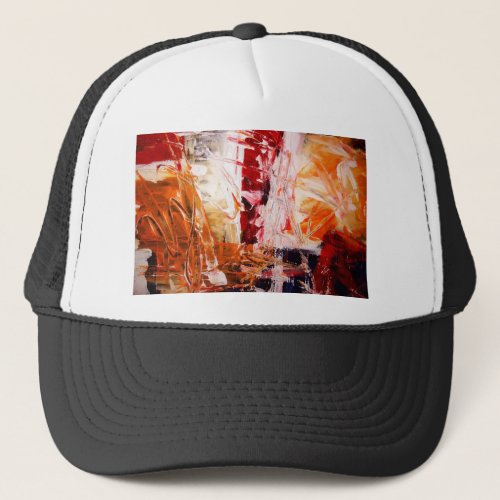 Abstract Expressionist Trucker Hat