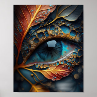 Abstract eye design poster